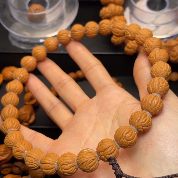 桃核手串龙纹桃核