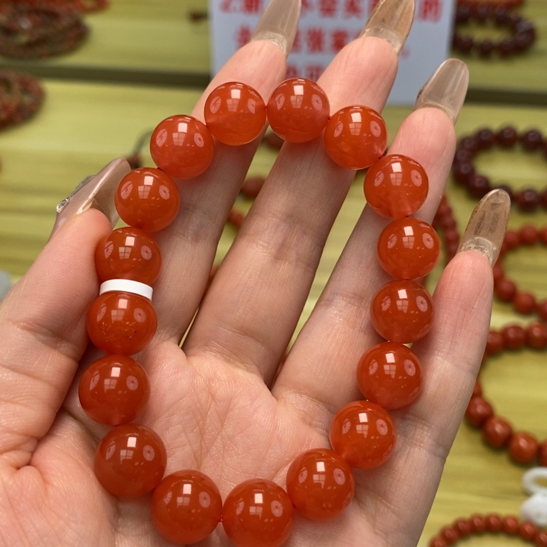 南红玛瑙手串11未镶嵌