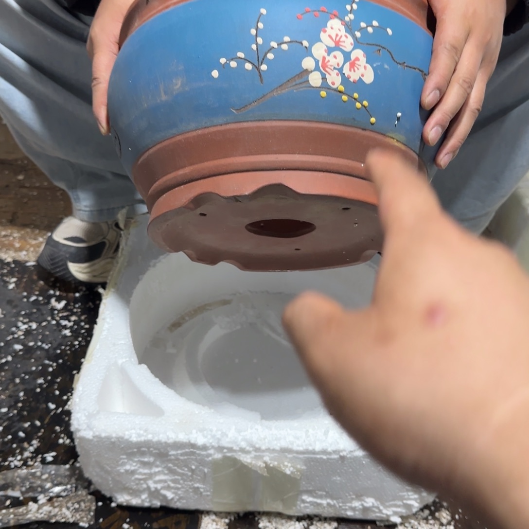 紫砂花盆口径25.18口径