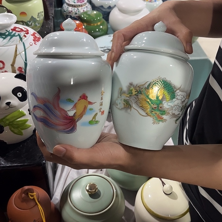 罐润鹏陶瓷精选高端陶瓷茶叶罐