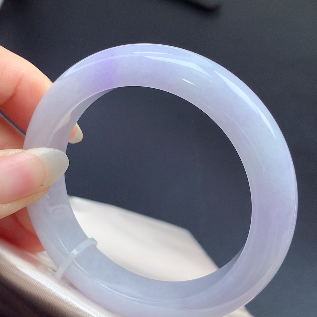 翡翠未镶嵌手镯55圈口