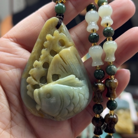岫玉挂件未镶嵌挂件