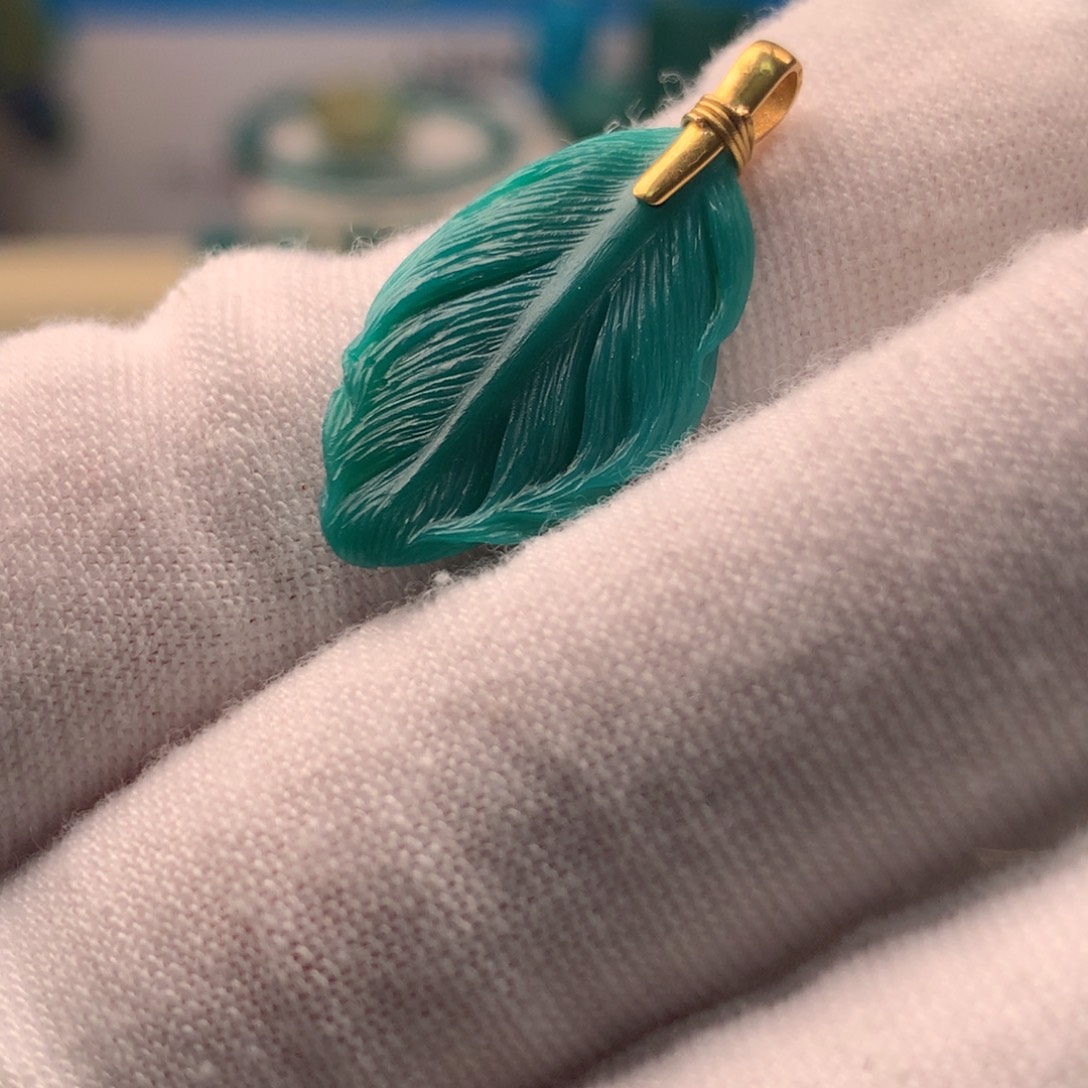 18K金镶嵌绿松石配饰