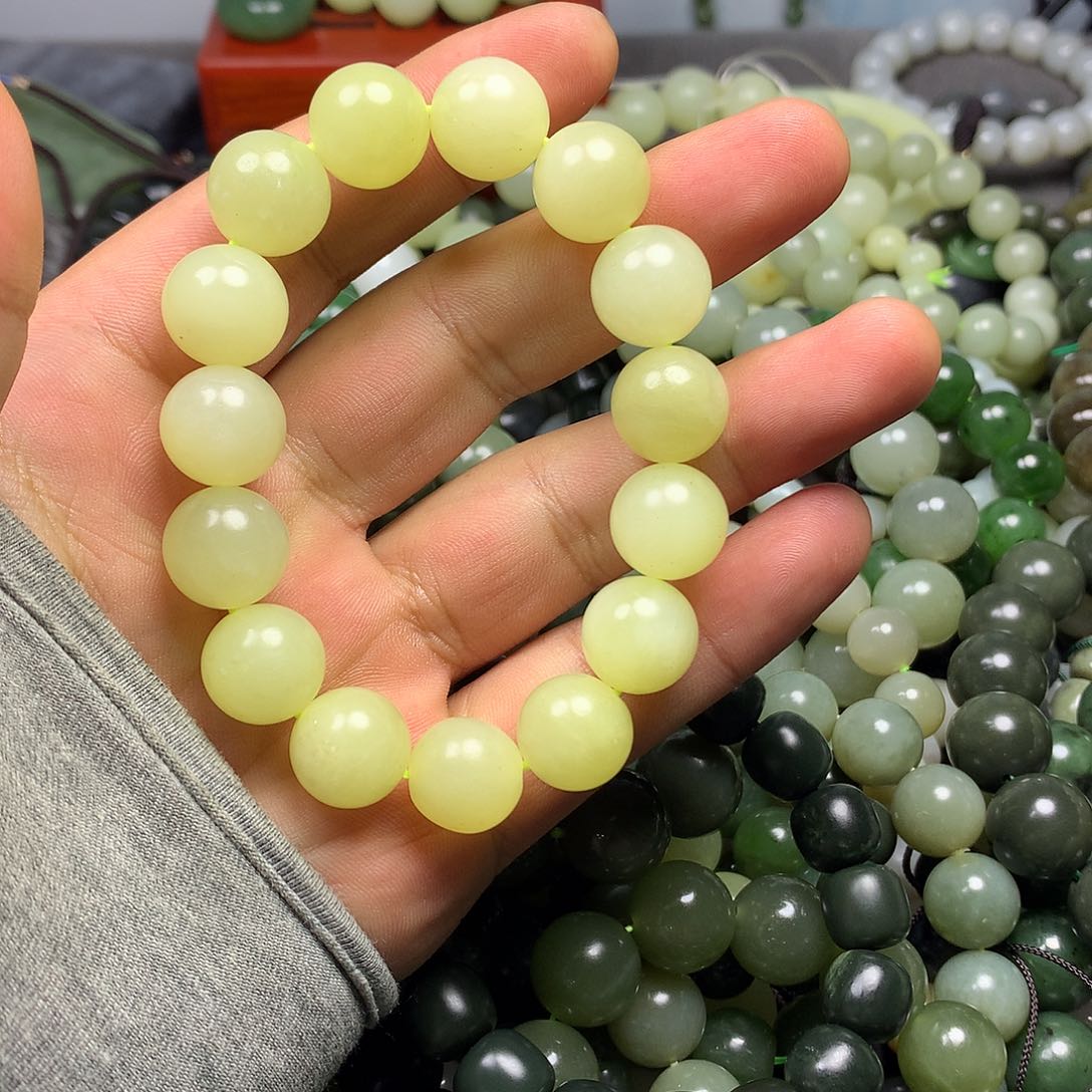 和田玉手链未镶嵌