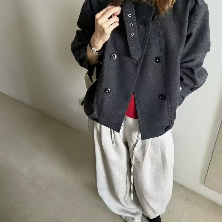 女士百搭毛呢外套23-J
