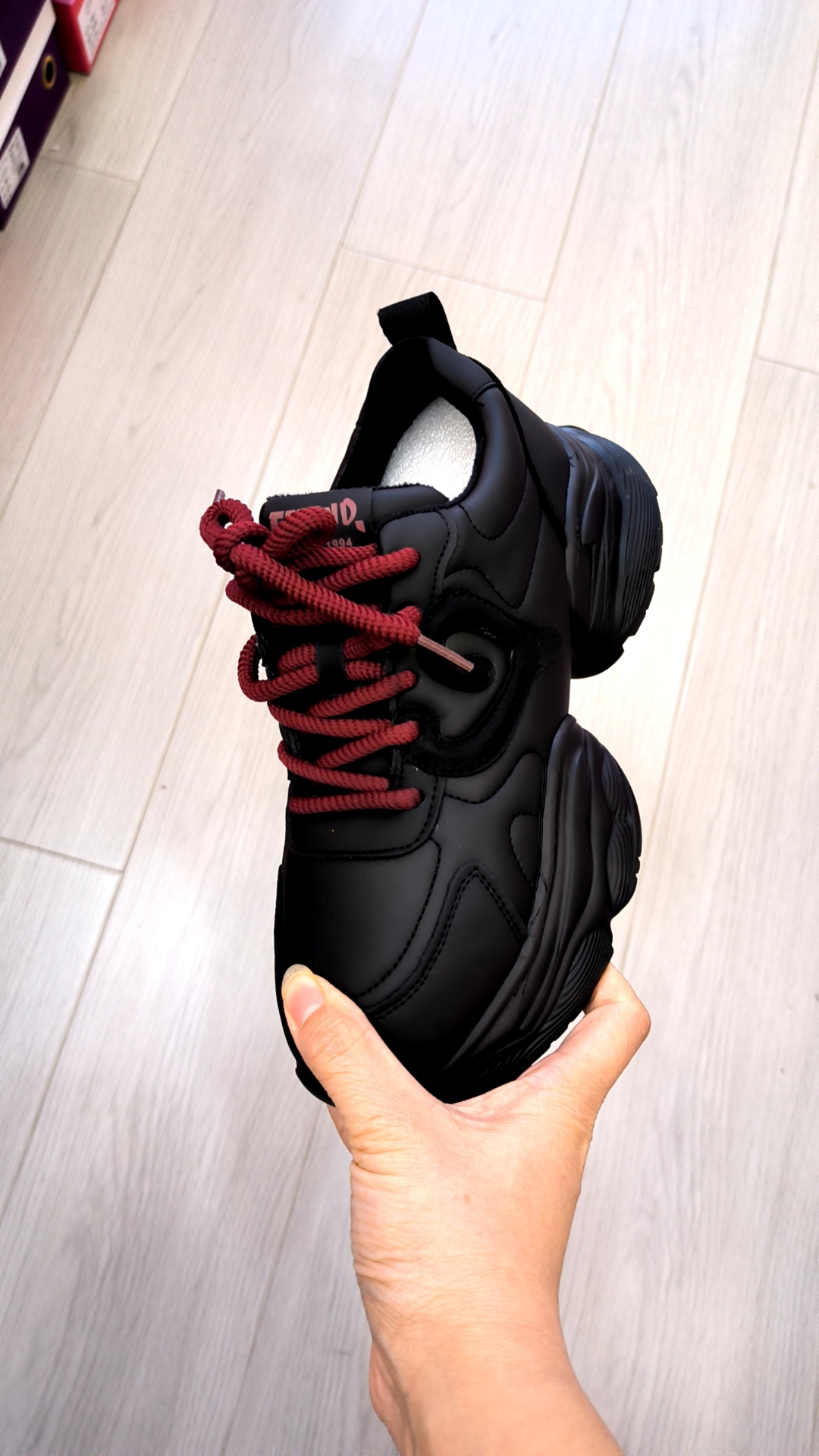 厚底休闲时尚休闲鞋时尚黑色鞋子加绒女士系带春季单鞋