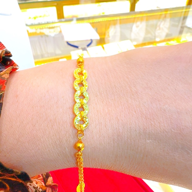 合金手链 合金金币手链女士时尚款