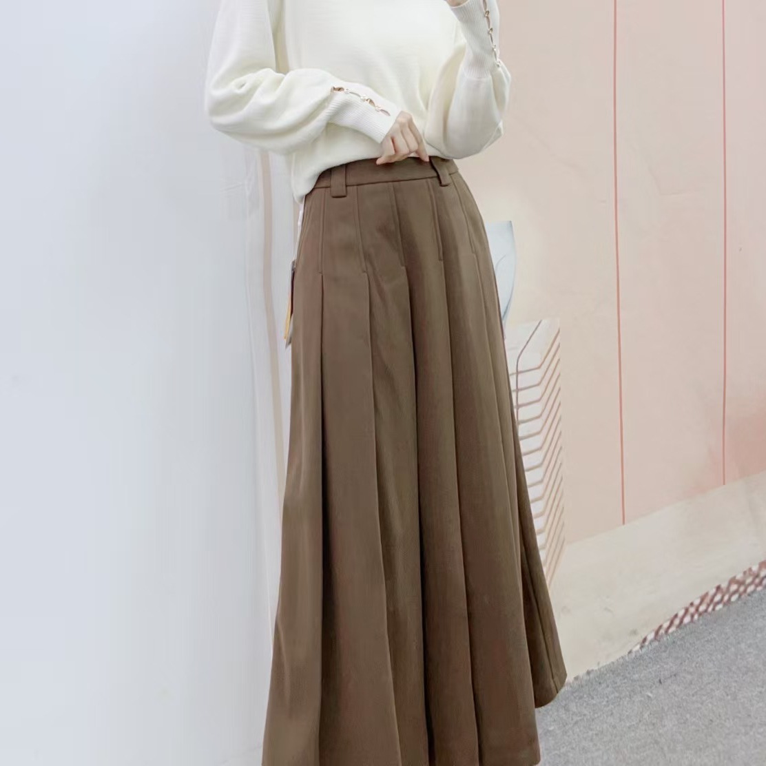 608【专柜同步在售】百褶长半身裙234608/GJ