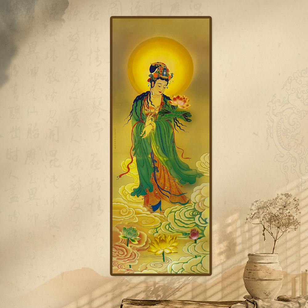 葛溪月老师展览代表作—《南无大势至菩萨》