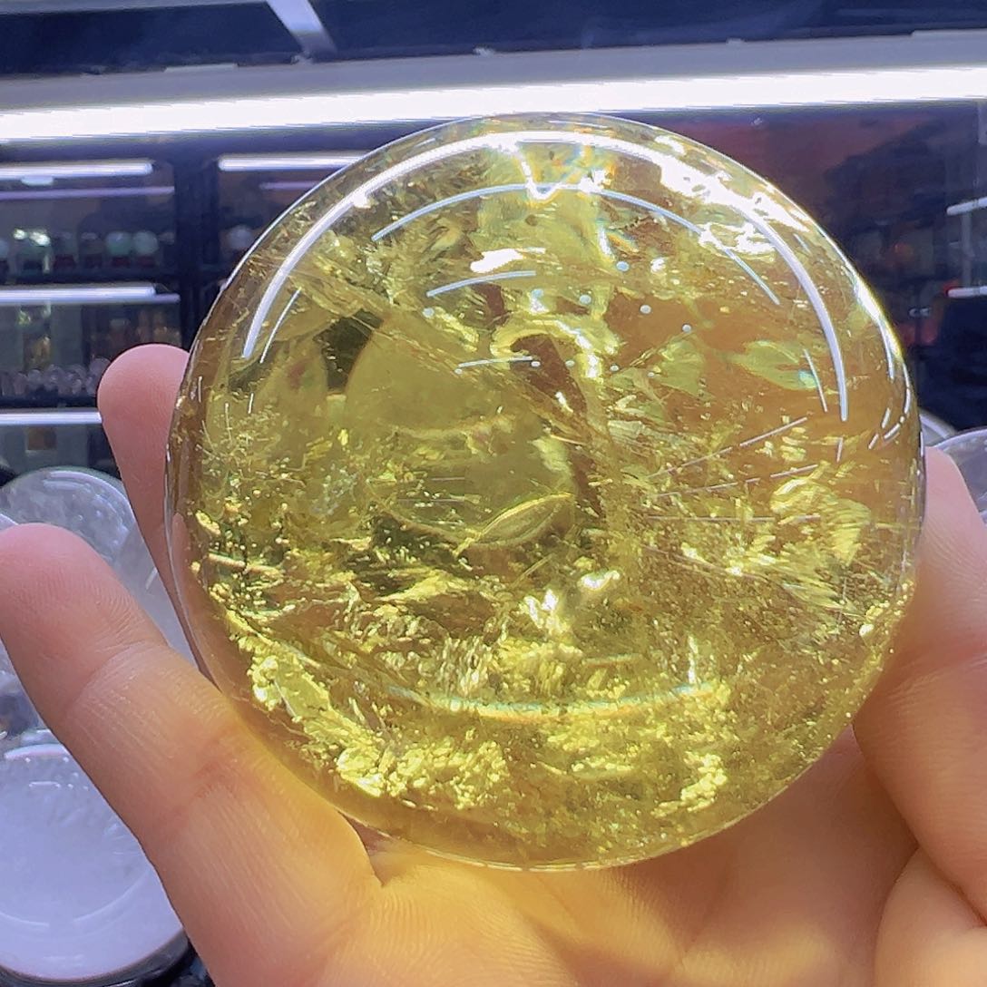 水晶水晶球摆件6.7cm未镶嵌