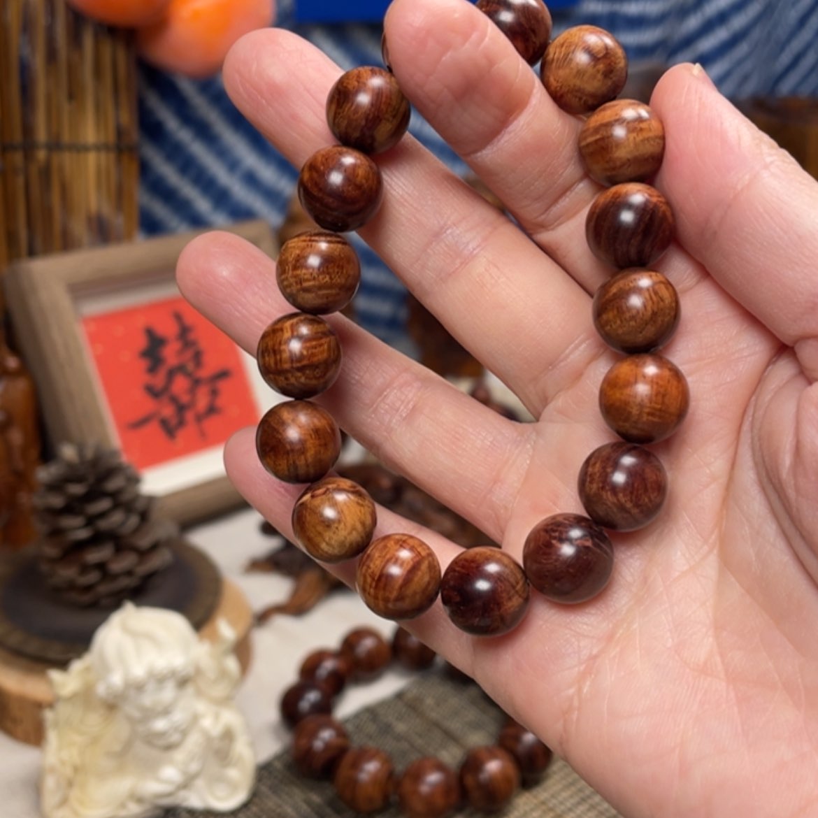 【闪购商品】黄花梨/降香黄檀手串/手链