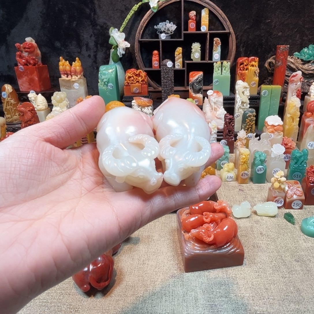 寿山石印石赵**兄寿山石印章8