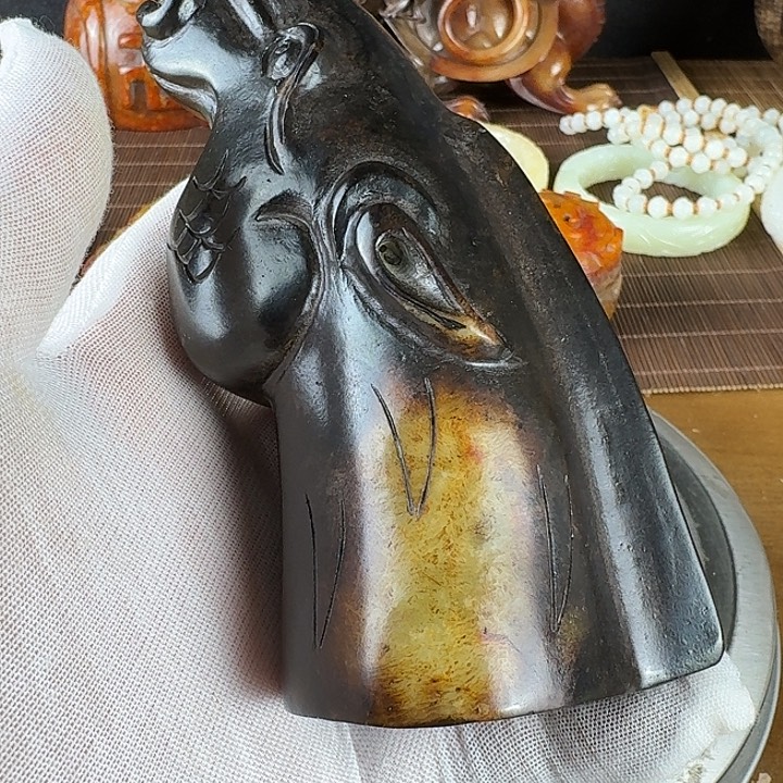 马***林和田玉未镶嵌挂件