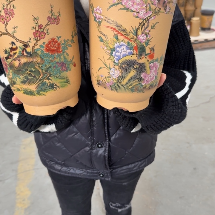 紫砂花盆 高度22口径17