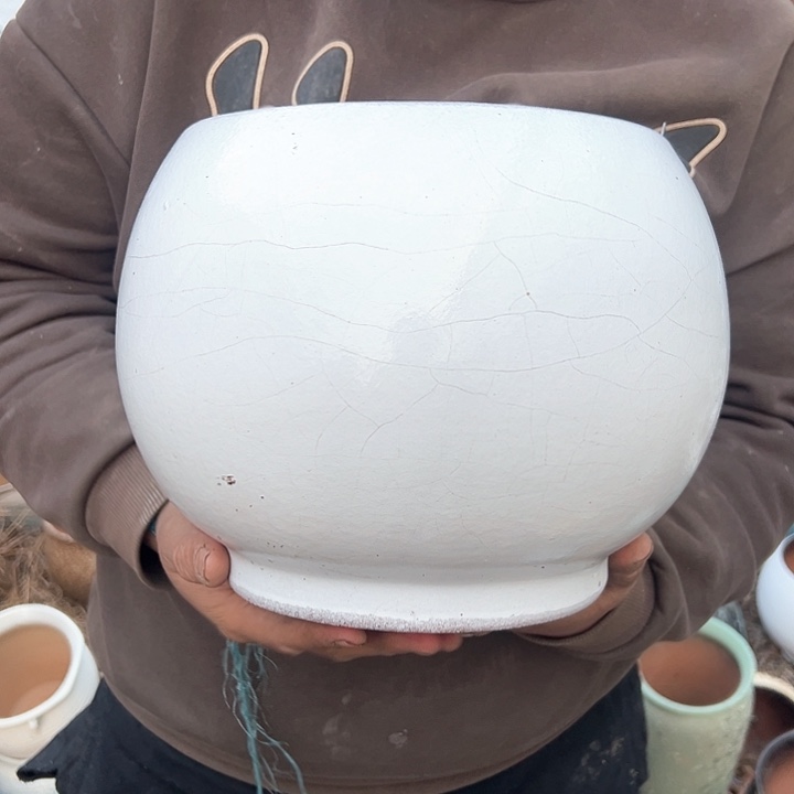 红陶花盆口径高度