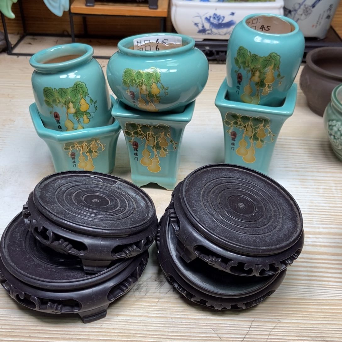 瓷片陶瓷花盆陶瓷艺术