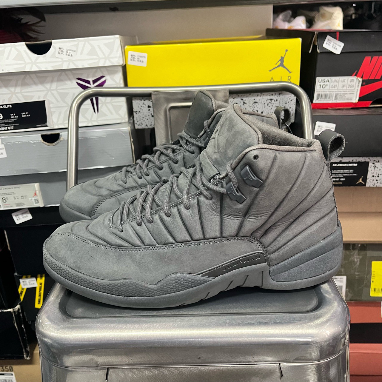 95新 MM6 45码 无原盒Jordan 12 aj12 PSNY灰13626802成色：95新