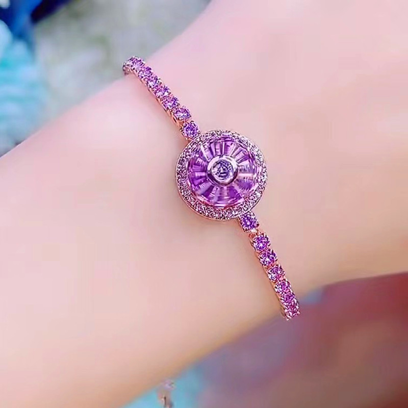 铜合金合成锆石手链 手链C307气质小众女士