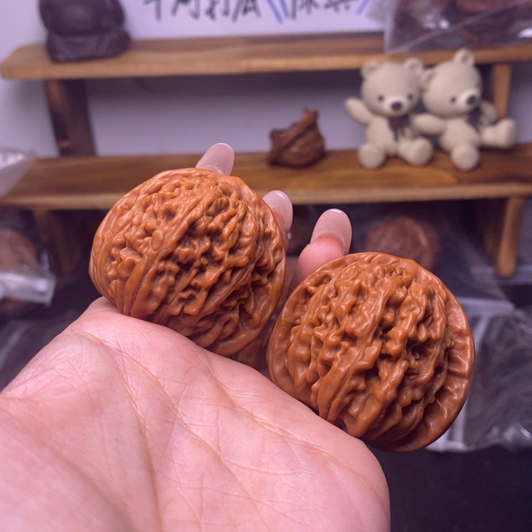 邦***脚吊坠文玩核桃四座楼宫灯福利