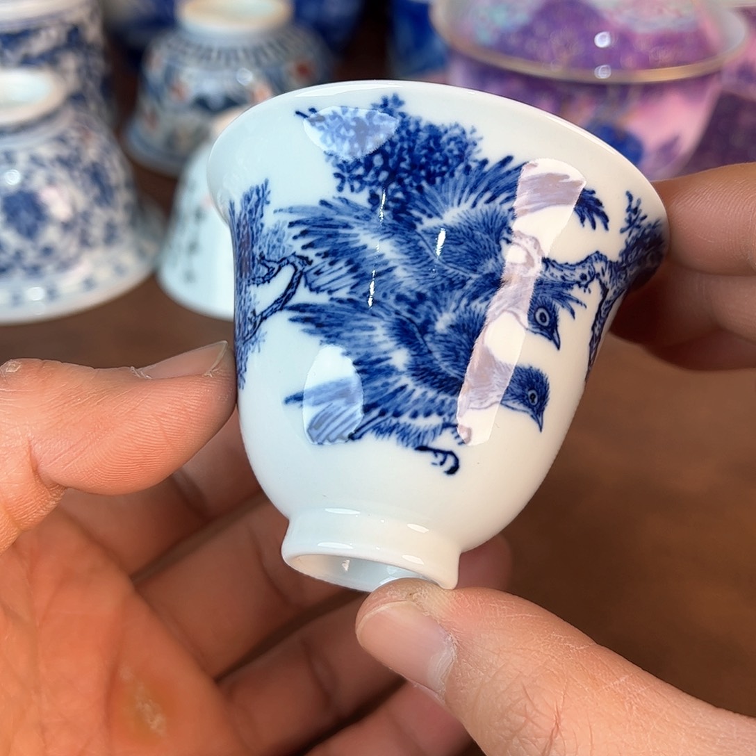 杯景德镇全手工手绘陶瓷