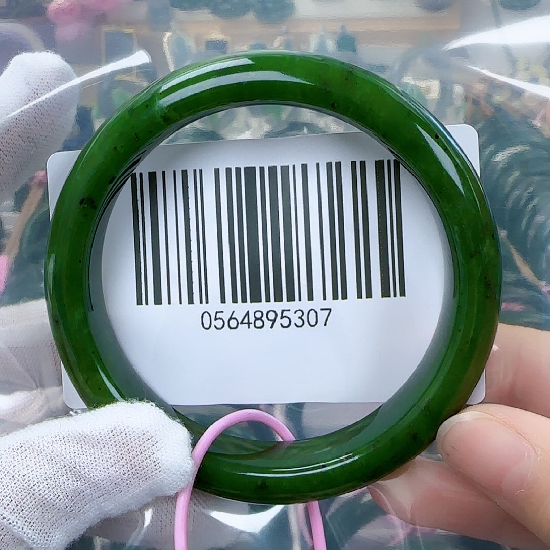 和田玉（碧玉）手镯未镶嵌6162