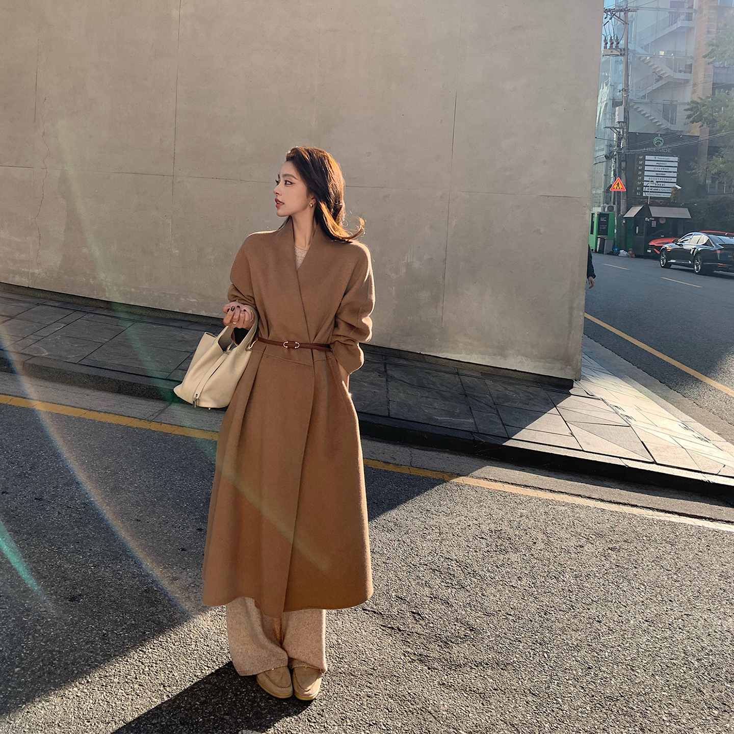 黑标“秀场大衣"100全驼绒高奢MAX同款老钱双面呢长大衣！