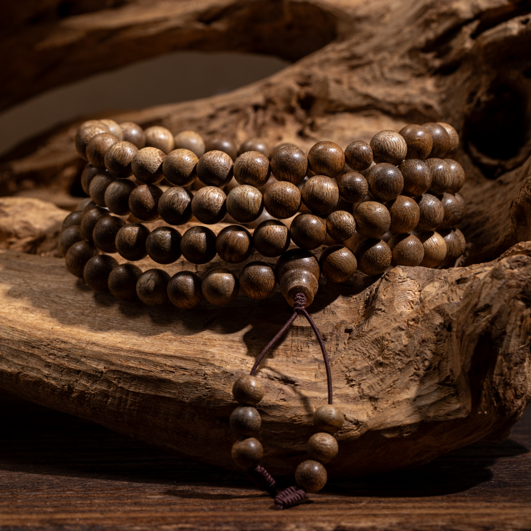 【天興尖货】马来西亚西部软丝棋楠种9mm念珠 清甜蜜韵 关注播播间