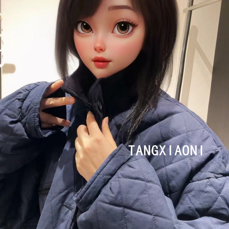 5店 渠道货 水洗棉棉【藏青红格】大慵懒外套潮牌女装