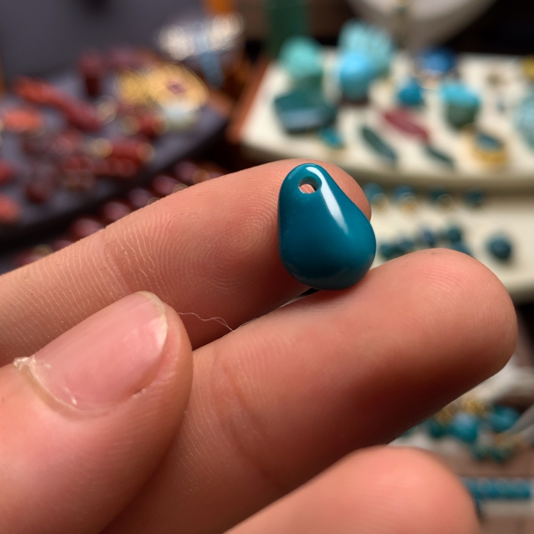 绿松石未镶嵌藏式