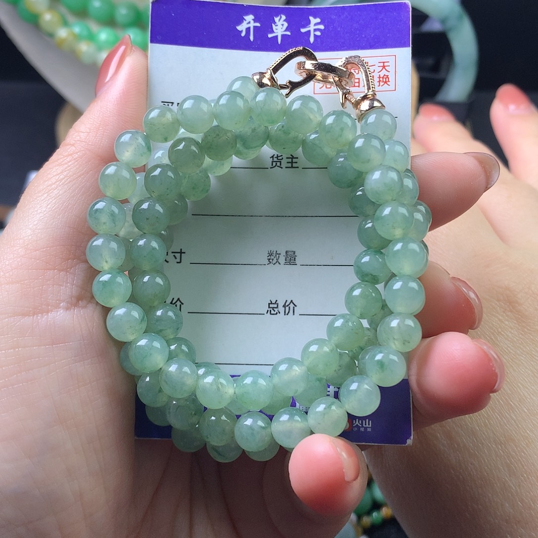 翡翠未镶嵌手链卡7
