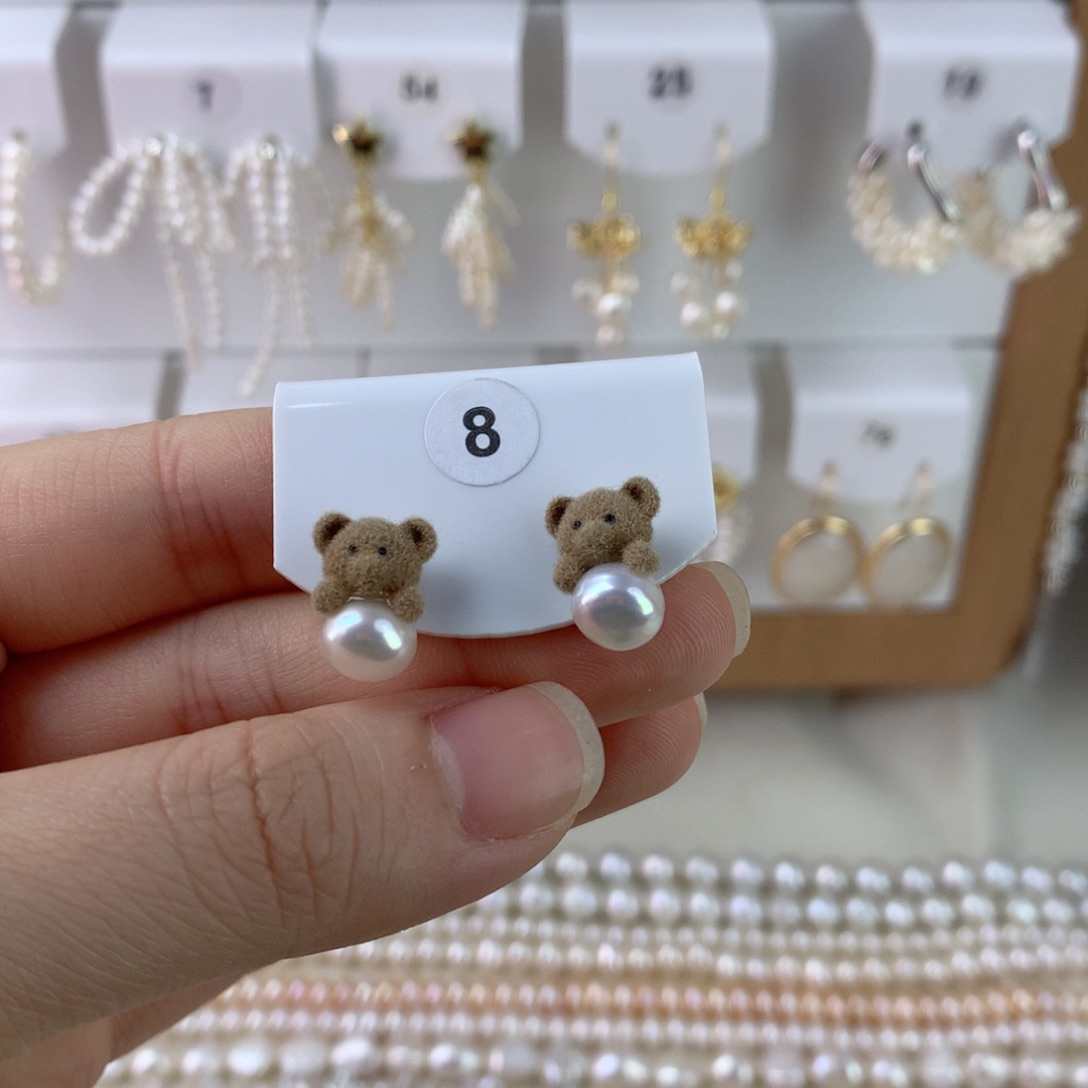 未镶嵌耳饰淡水珍珠