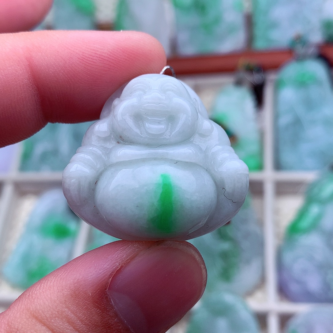 翡翠未镶嵌吊坠(不含链)