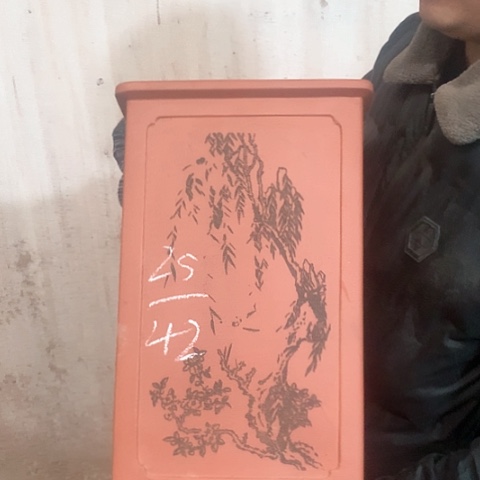 紫砂花盆手工制作
