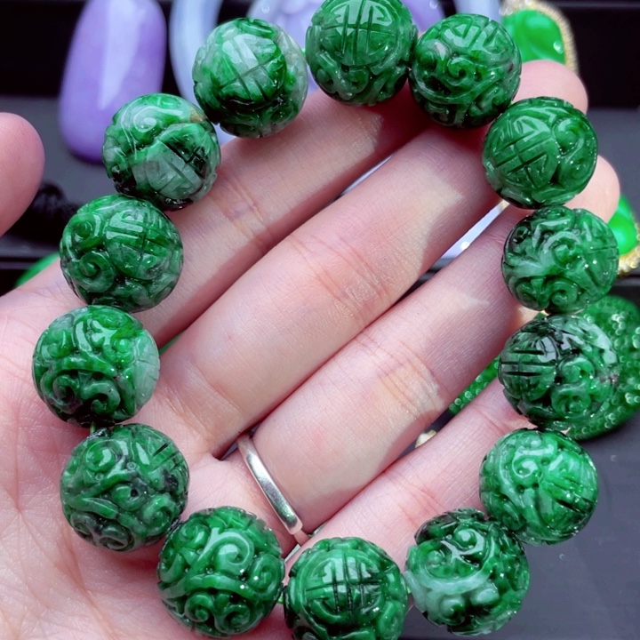 翡翠未镶嵌手串手串