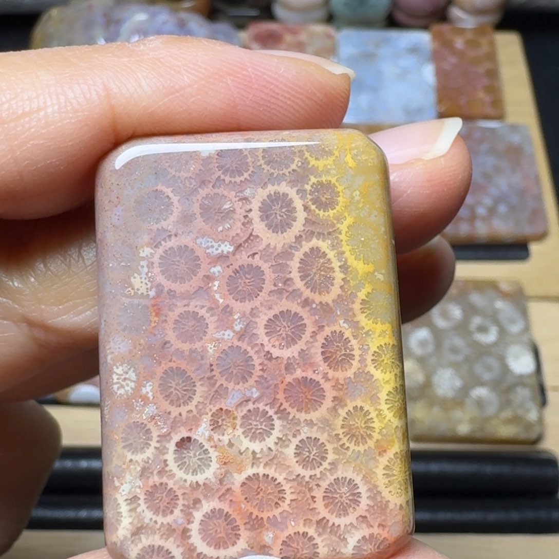 硅化玉紫粉黄未镶嵌