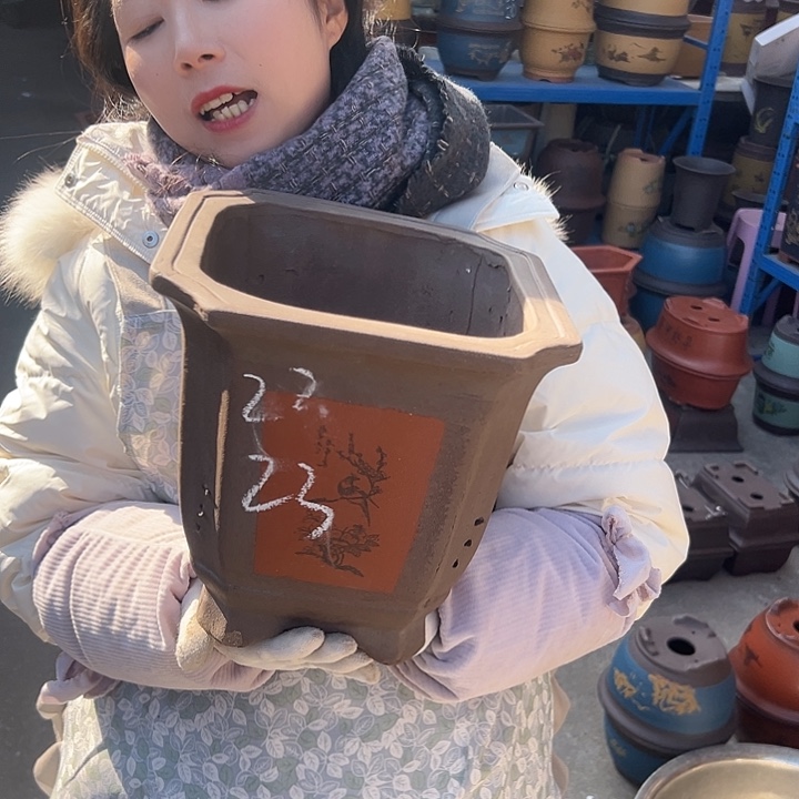 23红切角四方花盆花盆花盆