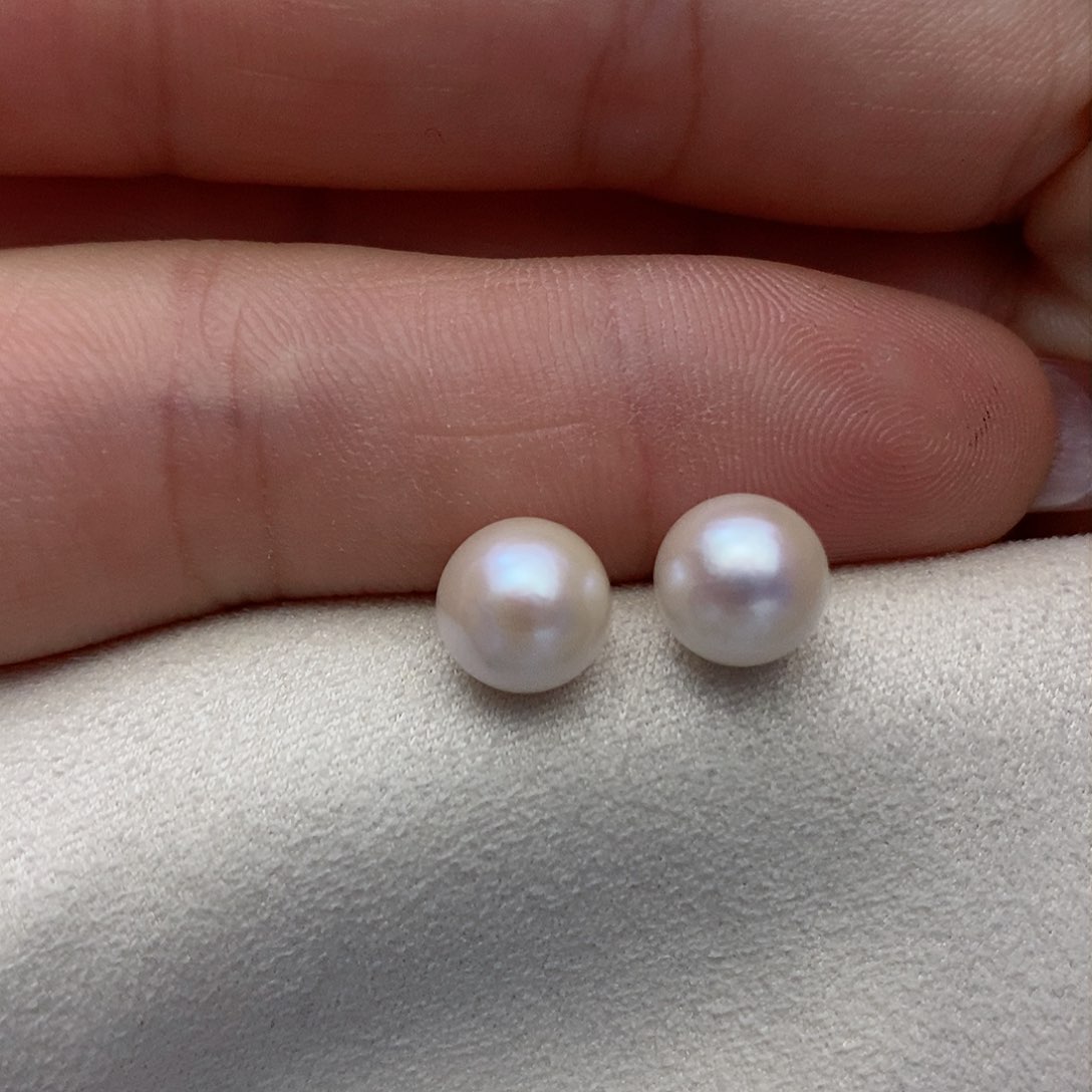 【闪购商品】海水珍珠耳饰银S925镶嵌