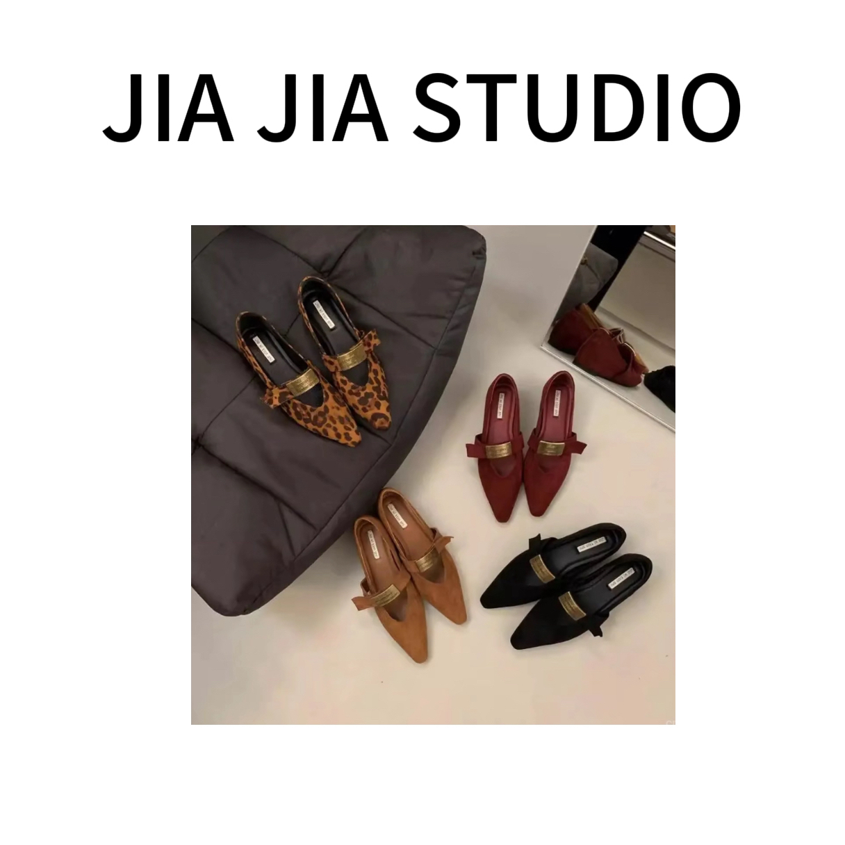 嘉嘉推荐#33 法式 一字扣带 气质尖头玛丽珍鞋