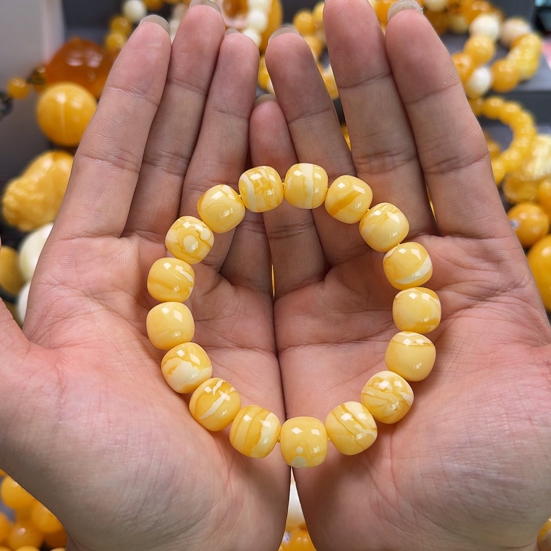 蜜蜡珠宝奇石未镶嵌同料老型14mm