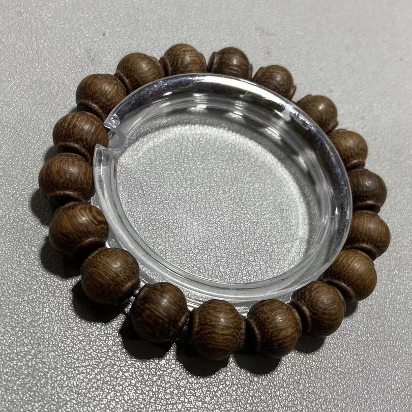 W912檀香 卡1.2cm灯笼珠单圈手串