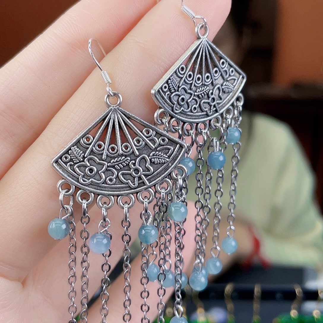 翡翠未镶嵌耳饰饰品