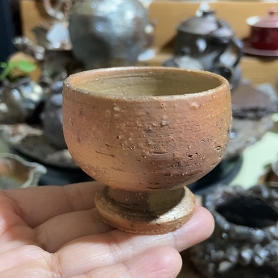 杯柴烧裸烧手作品