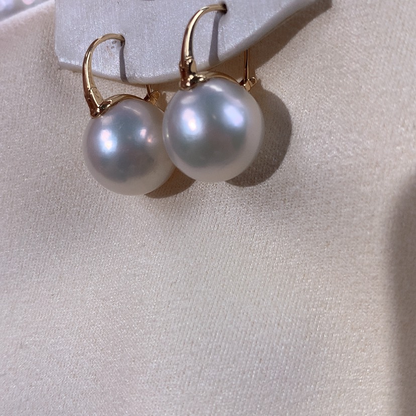 【闪购商品】淡水珍珠耳饰18K金镶嵌
