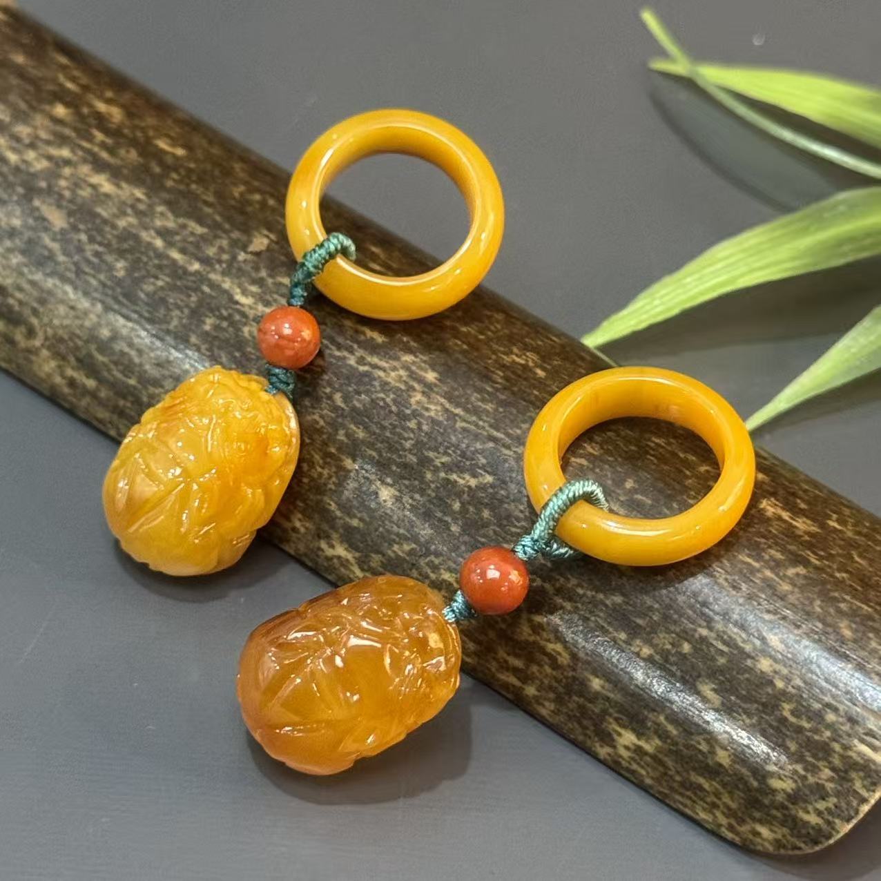 【乌达齐珠宝】18mm+老蜡貔貅跑环提溜@多样性只发其中一件