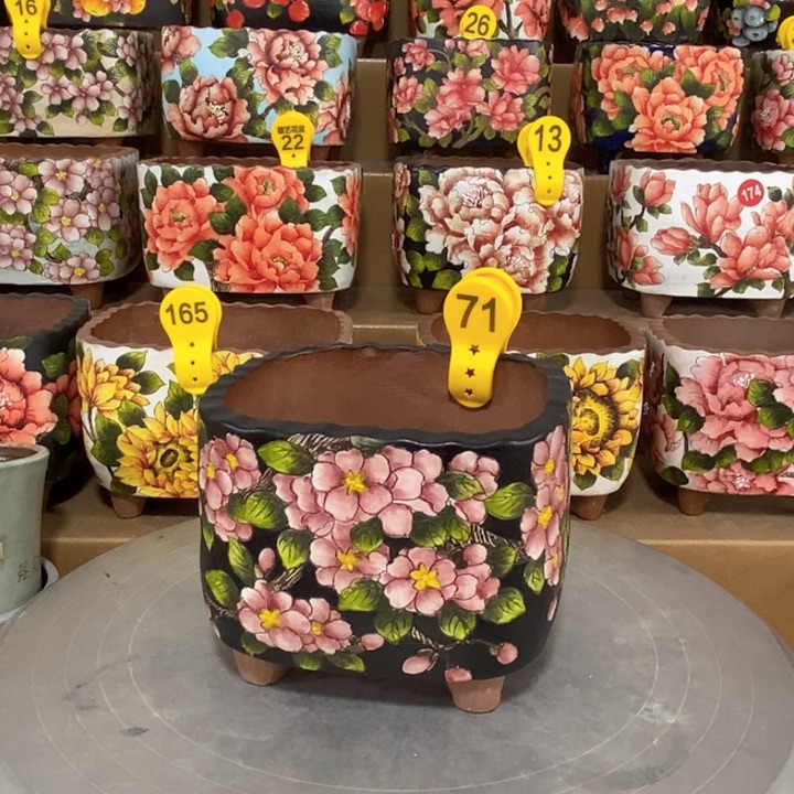 景德镇精品博采美盆12.5/11.5