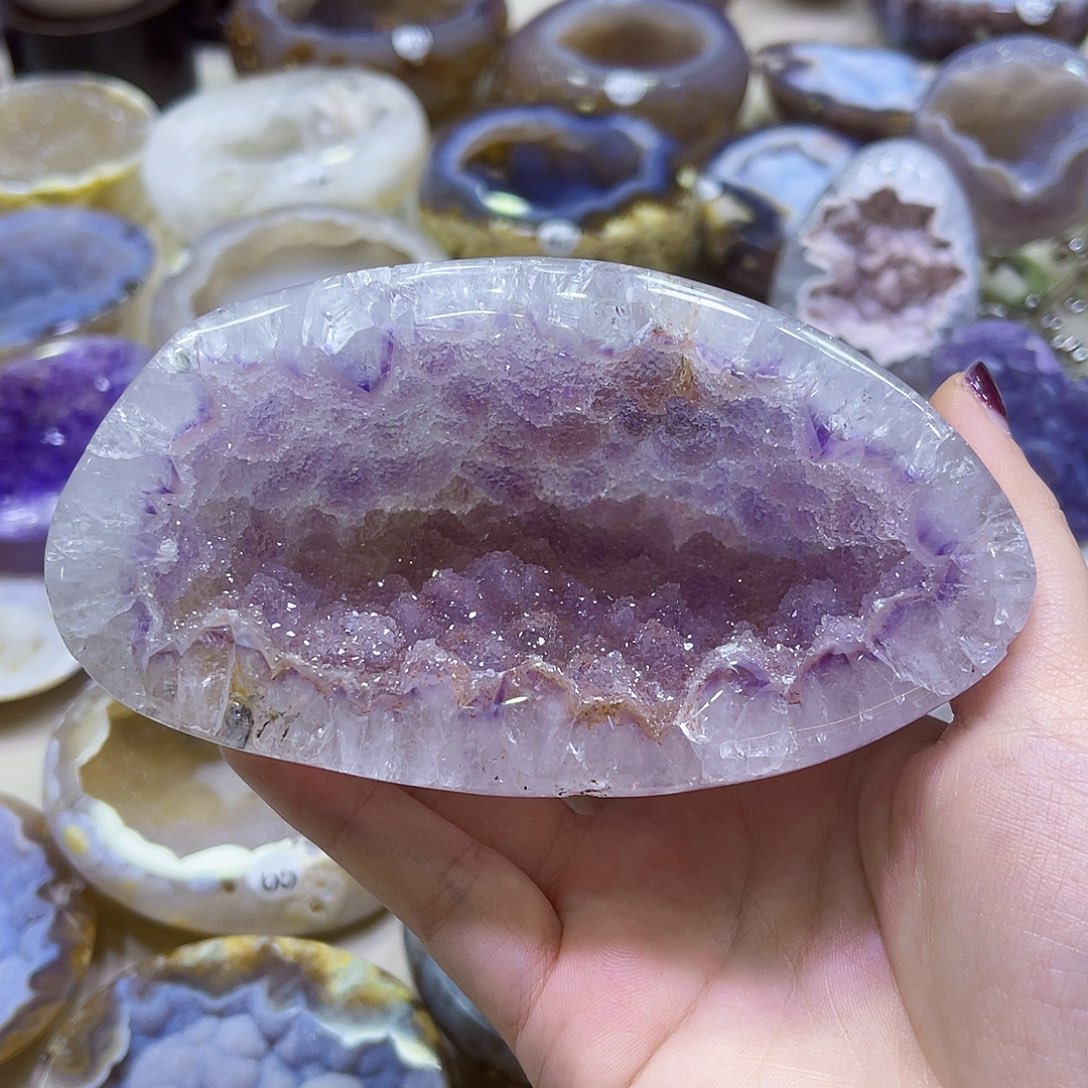 钱***~未镶嵌珠宝半成品紫晶