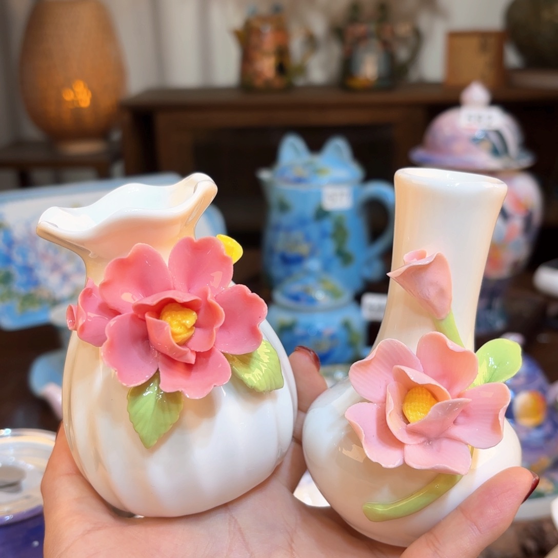 爱***景德镇手绘高温釉下彩陶瓷茶具