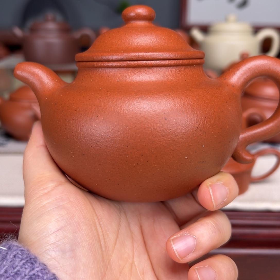 紫砂茶壶宝山红泥280
