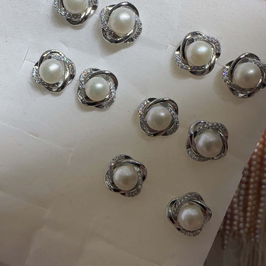 耳钉111未镶嵌淡水珍珠