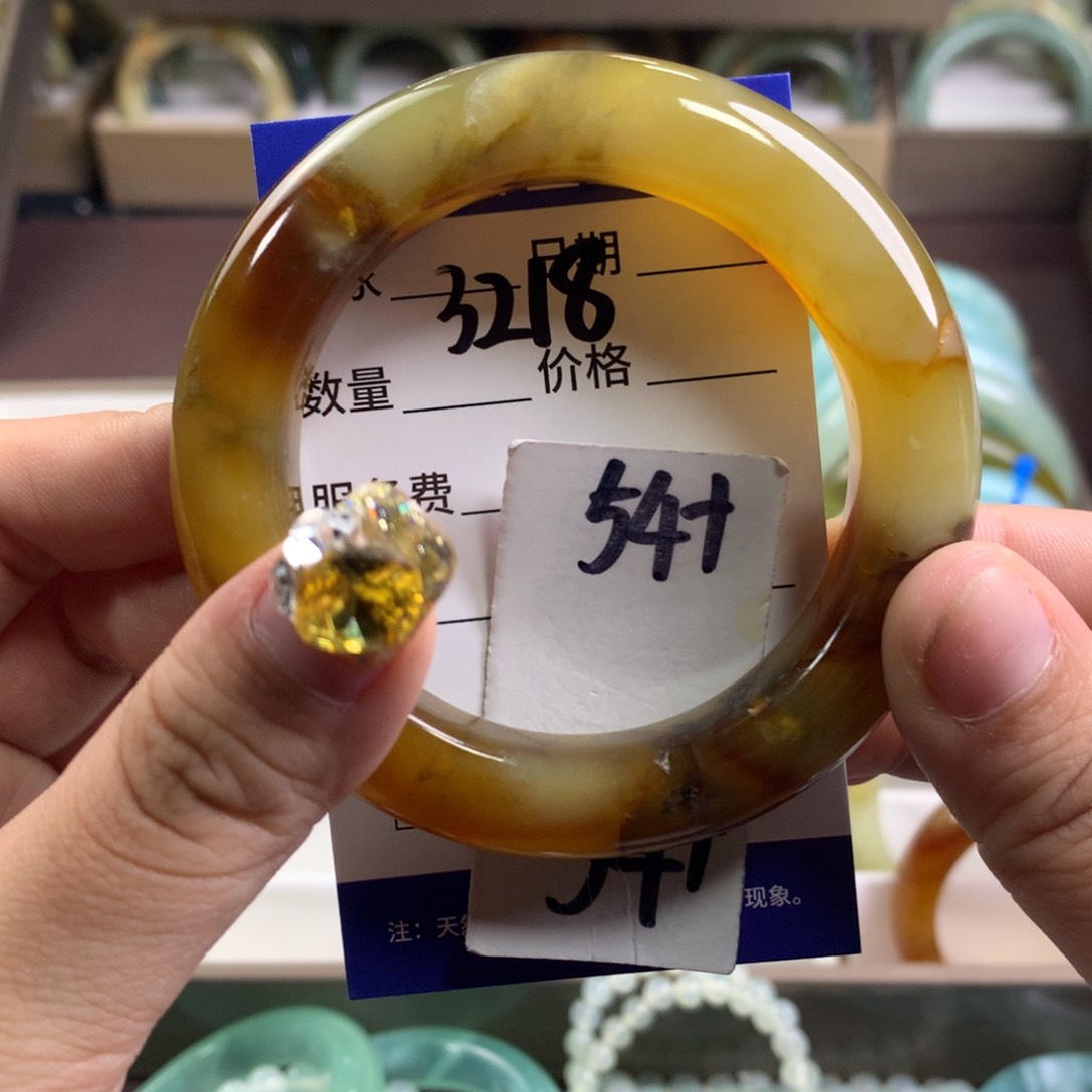 蛇纹石玉手镯未镶嵌3218